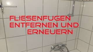 Fugen entfernen und erneuern Mit dem BOSCH GWS 10876 VEC [upl. by Irret]