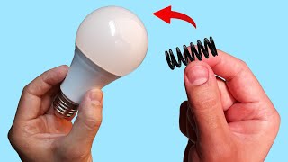 Take a Common Spring and Fix All the LED Lamps in Your Home How to Fix or Repair LED Bulbs Easily [upl. by Eillehs577]