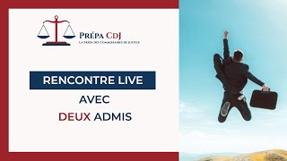 Rencontre live CdJ 2022 avec 2 admis à la formation de commissaire de justice [upl. by Lledualc617]