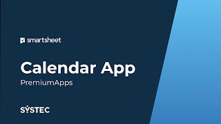 Calendar App de Smartsheet [upl. by Eintihw858]