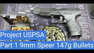 Reloading 9mm quotProject USPSAquot Part 1  147g Speer Bullets Titegroup Powder amp Walther PPQ M1 Pistol [upl. by Lotty]