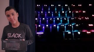 White Shark MECHANICAL KEYBOARD GK 2022 SHINOBI Unboxing  فتح صندوق كيبورد [upl. by Eltsyrk]