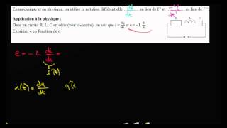 lien avec la physique  notation de la dérivée [upl. by Eupheemia137]