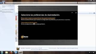 Cómo desinstalar Norton Antivirus [upl. by Colyer972]