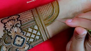 Full hand bridal mehndi design  Latest gorgeous henna design  Unique floral mehndi art  Henna [upl. by Glogau]