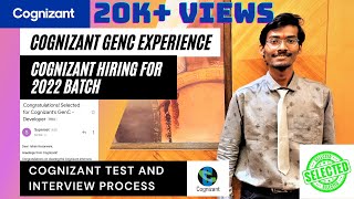 My Cognizant Interview Experience  Cognizant Selection Process Assessment and Interview [upl. by Flory]