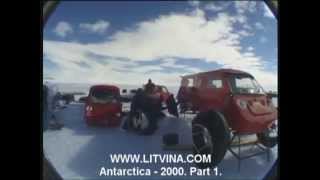 Antarctica  2000 Part 1 Expedition to South Pole on crosscountry vehicle with low tire pressure [upl. by Gladdie396]