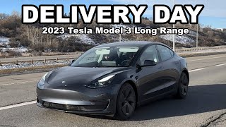 Tesla Model 3 Long Range  Delivery Day [upl. by Lahcsap]