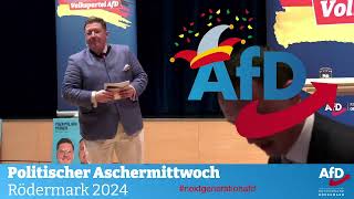 AFD Politischer Aschermittwoch 1422024 Rödermark Kulturhalle [upl. by Aidnic]