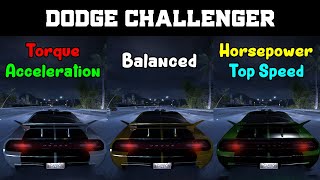 Torque vs Balanced vs Horsepower  Dodge Challenger Tuning  Need for Speed Carbon [upl. by Arahsit]