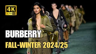 BURBERRY AutomneHiver 20242025  London Fashion Week [upl. by Runkel]