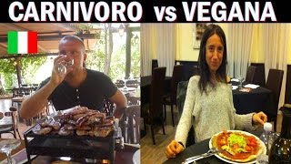 CARNIVORI vs VEGANI fruttariani [upl. by Eemak888]