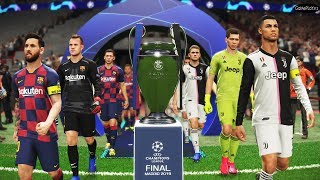 Juventus vs Barcelona  Final UEFA Champions League UCL  Penalty Shootout    PES 2019 [upl. by Aivan]