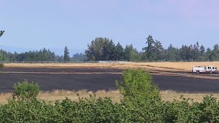 5alarm brush fire contained in South Hillsboro not a threat [upl. by Klug105]