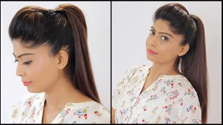 Perfect Ponytail Hairstyle  Easy Ponytail  Rinkal Soni [upl. by Kelbee466]