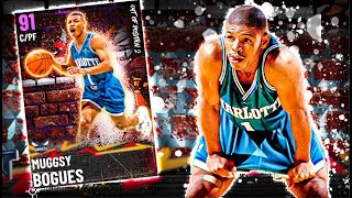 UNE CARTE CHEATEE POUR UN JOUEUR HORS NORME  AMETHYST MUGGSY BOGUES GAMEPLAY NBA2K21 MYTEAM [upl. by Yssor]