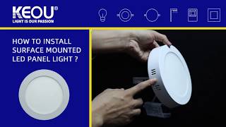 How to install surface mounted led panel lights [upl. by Arocahs]