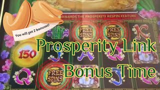 Prosperity Link Slot Machine Bonuses in The High Limit Room [upl. by Nonac555]