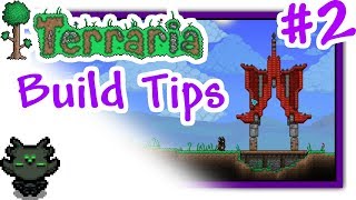 Terraria  Build Tips 2  Medieval Roofs [upl. by Beckie278]