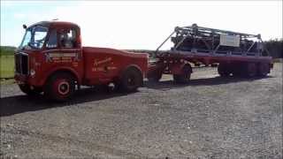 1957 AEC Mandator Mk3 ballast tractor park up and uncouple trailer [upl. by Lucic773]