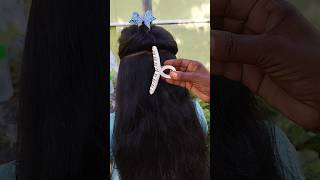 Easy HairStyle slow👀 shorts hairstyle hair hacks viral trending tutorial feed tiktok reels [upl. by Adnilema]