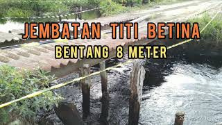 Jembatan Titi Betina Titi Wedok Bentang 8 meter [upl. by Enileuqaj795]