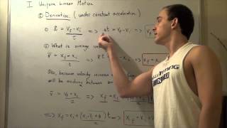 Linear Motion with Constant Acceleration with derivations [upl. by Abbey560]