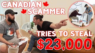 CANADIAN SCAMMER CROSSES BORDER TO STEAL 23000 FROM OLD MAN [upl. by Ecirtak]