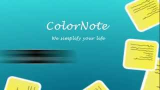 ColorNote Notepad App  We simplify your life [upl. by Ynwat]