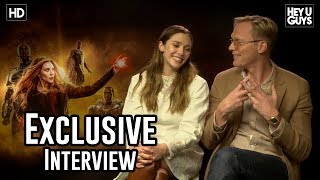 WandaVisions Elizabeth Olsen amp Paul Bettany  Avengers Infinity War Interview [upl. by Ihcehcu]