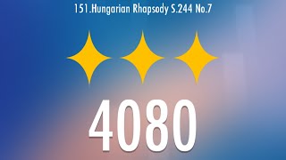 Liszt Hungarian Rhapsody No7Piano Tiles Umod CALC [upl. by Bitthia]