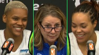 Napheesa Collier Courtney Williams and HC Cheryl Reeves Speaks After Lynx Win In Game 1 vs Liberty [upl. by Lananna672]