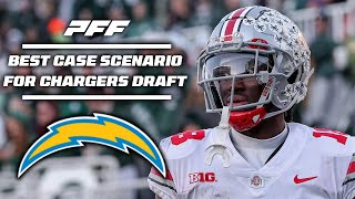 Los Angeles Chargers Top 10 Draft Picks Best Case Scenario  PFF [upl. by Fennelly]