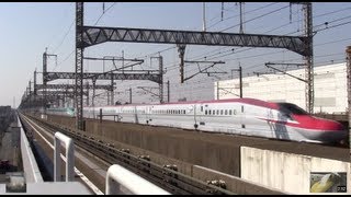 爆走★東北新幹線スペシャル３★SHINKANSEN HISPEED PASSING E6 DEBUT [upl. by Annovahs]