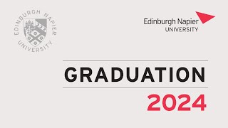 Edinburgh Napier University Graduation 3 pm Fri 5th July 2024 [upl. by Ehsiom]