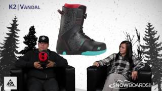 2016 K2 Vandal Boa Kids Boot Overview by SnowboardsDotCom [upl. by Jaynes530]