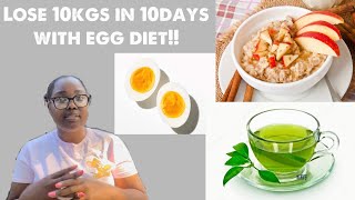 How to lose 10kgs in 10 days with egg dietVersatile Vicky [upl. by Fallon957]