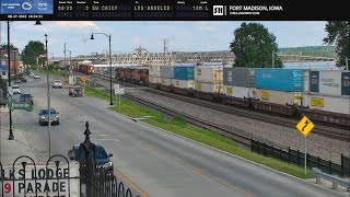 Fort Madison Lost Duck Brewing Live Railcam  Fort Madison IA SteelHighway [upl. by Anahc]