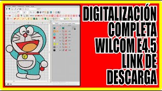 MATRIZ DE BORDADO COMPLETA EN WILCOM E45  DESCARGA EL LOGO EN LA DESCRIPCION DEL VIDEO  PONCHADO [upl. by Fatma882]