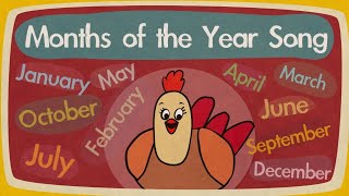 Months of the Year Song  Song for Kids  The Singing Walrus [upl. by Godderd371]