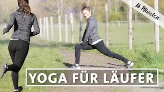 Yoga Laufen Dehnen Stretchen  Cooldown nach dem Joggen [upl. by Adnauqahs693]