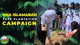 DHA Islamabad Tree Plantation Campaign  DHAIR School Children Plant 6000 Trees [upl. by Killy511]