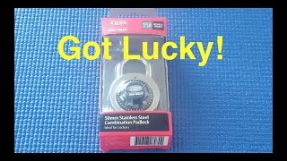 Picking 55 Lockwood ASSA ABLOY combination padlock decoded [upl. by Suaeddaht]