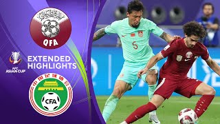 Qatar vs China PR Extended Highlights  AFC Asian Cup  CBS Sports Golazo [upl. by Lladnar]