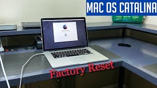 Mac OS Catalina Reset  Restore To Factory Settings Mac 2020 [upl. by Idnak]