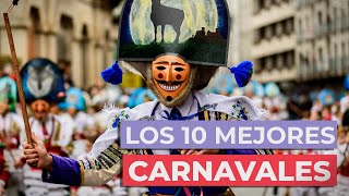 Los mejores carnavales del mundo 🥳  10 Fiestas populares originales y divertidas [upl. by Adahsar]