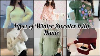 Types Of Winter Sweater with NameDifferent Types Of SweaterNew Sweater with NameGirls Sweater [upl. by Ydne503]