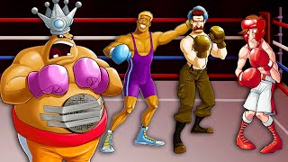 PunchOut Wii  All Bosses Minor Circuit Title Defense 1Round KOs [upl. by Anawak]