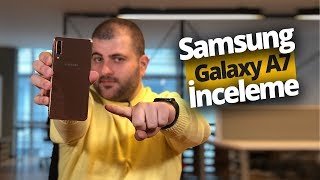 Samsung Galaxy A7 2018 inceleme  3 Kameralı A7 2199 TLye neler sunuyor [upl. by Aneelas635]