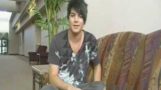 Adam Lambert Tour Interview Part 1 [upl. by Anisamoht]